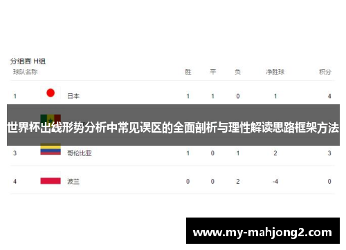 世界杯出线形势分析中常见误区的全面剖析与理性解读思路框架方法
